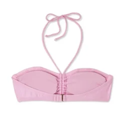 Women's Cinch-Front Halter Bandeau Bikini Top - Wild Fable™ Shiny Pink -Selfie Leslie GUEST a27426a1 4e8c 4879 8697 66e45afa3d59