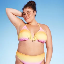 Women's Triangle Bikini Top With Shell Charm - Wild Fable™ -Selfie Leslie GUEST a2d169ca ee7e 4394 815d fa311c885912