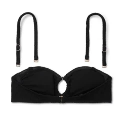 Women's Ribbed Textured O-Ring Bandeau Bikini Top - Wild Fable™ -Selfie Leslie GUEST a403be20 cc2c 4d56 a60d 808bfb19b3a2