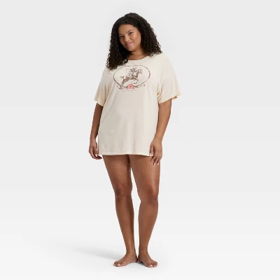 Women's Graphic Oversized T-Shirt Sleep Dress - Wild Fable™ 5 Women's Graphic Oversized T-Shirt Sleep Dress - Wild Fable™ - Image 3