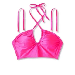 Women's Longline Wrap Halter Bikini Top - Wild Fable™ Pink Shine -Selfie Leslie GUEST aced0dd2 3e86 47e3 b094 2187f9639a3d