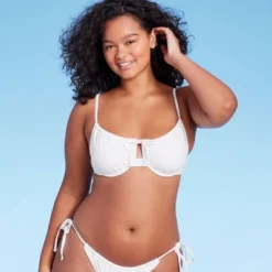 Women's Shirred Underwire Bikini Top - Wild Fable™ -Selfie Leslie GUEST afd0fd1c 9a48 402d 8784 5d72a4593689