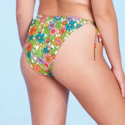 Women's Side-Tie Adjustable Coverage Ultra High Leg Bikini Bottom - Wild Fable™ Floral Print -Selfie Leslie GUEST b02a0c74 e324 4a43 8863 0cc7589d5637