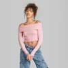Women's Fitted Off The Shoulder Sweater Top - Wild Fable™ -Selfie Leslie GUEST b0ddca46 d6bd 4e4e 913a 63a3e991edd3