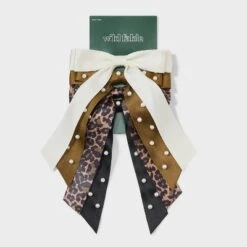 Ribbon Pearls Salon Hair Clip Set 5pc - Wild Fable™ Black/White/Yellow