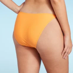 Women's Extra Cheeky Extra High Leg Crochet Bikini Bottom - Wild Fable™ Multi Orange Striped -Selfie Leslie GUEST b373d6fd 8147 4878 9cb1 fac55a7f20db