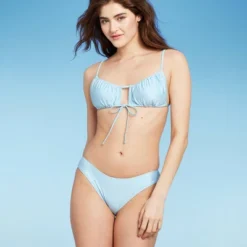 Women's High Leg Cheeky Bikini Bottom - Wild Fable™ Light Blue -Selfie Leslie GUEST b4b1bffe 85d2 421a a8fa 0b5ac6aa9f73