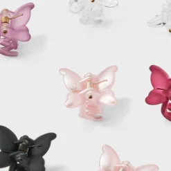 Butterfly Claw Hair Clip Set 10pc - Wild Fable™ Red/Light Pink/Black -Selfie Leslie GUEST b4c6cc6f 8ac5 4d44 a22b 5b49a4e50827