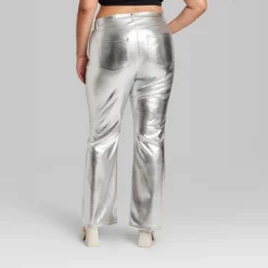 Women's High-Rise Metallic Flare Pants - Wild Fable™ -Selfie Leslie GUEST b4ce180b 3017 4233 b478 d6d86afeda3c