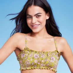 Women's Ruffle Detail Bralette Bikini Top - Wild Fable™ -Selfie Leslie GUEST b61ebe73 91ec 4eef ae8c a7bb6cd97c2a