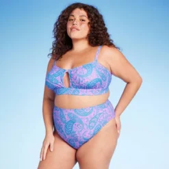 Women's Paisley Print High Waist Medium Coverage High Leg Bikini Bottom - Wild Fable™ Blue/Pink 6 Women's Paisley Print High Waist Medium Coverage High Leg Bikini Bottom - Wild Fable™ Blue/Pink -Selfie Leslie GUEST b9846f5c 5041 4214 bc72 74a5af14588a