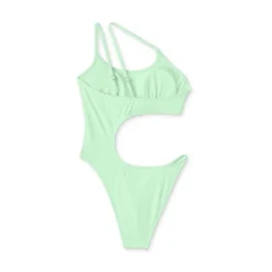Women's One Shoulder Cut Out One Piece Swimsuit - Wild Fable™ Light Green -Selfie Leslie GUEST badda697 47bc 4521 bc2a be487ee3d377