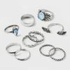 Moonstone And Frozen Chain Wings Ring Set 10pc - Wild Fable™ Silver -Selfie Leslie GUEST bc99b0bc 36f8 4db5 8778 8e60fd918afd