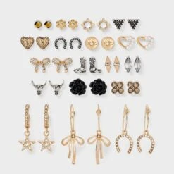 Western Earring Set 18pc - Wild Fable™ Gold/Silver -Selfie Leslie GUEST c089158e fae8 42d6 a10c 27808c2ffbec