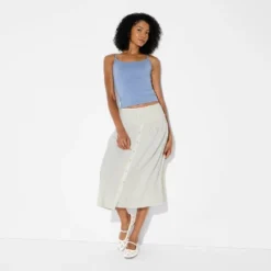 Women's Maxi Dropwaist Button-Front Skirt - Wild Fable™ Off-White 8 Women's Maxi Dropwaist Button-Front Skirt - Wild Fable™ Off-White -Selfie Leslie GUEST c08aeb12 960a 4903 b770 9843bf64eb15