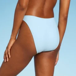 Women's Mid-Waist Extra High Leg Cheeky Bikini Bottom - Wild Fable™