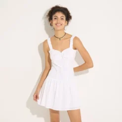 Women's Eyelet Ruffle Babydoll Dress - Wild Fable™ Fresh White 7 Women's Eyelet Ruffle Babydoll Dress - Wild Fable™ Fresh White -Selfie Leslie GUEST c3754081 e9a1 48ed b12b d4891b46d70d