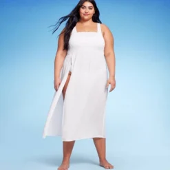 Women's Smocked High Slit Convertible Cover Up Dress - Wild Fable™ -Selfie Leslie GUEST c45df215 bfa4 4f53 8845 a95cc6096cc9