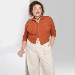 Women's Fitted Mock Turtleneck Zip-Up Cardigan - Wild Fable™ -Selfie Leslie GUEST c637565e f44e 4c93 8c31 d5d73d459b58