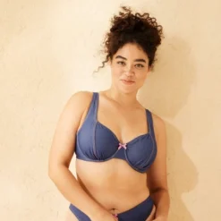 Women's Underwire Bikini Top - Wild Fable™ Blue Denim -Selfie Leslie GUEST cb8fc8b1 fc1b 435e a6a3 1841f72ba337