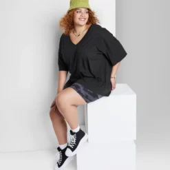 Women's Short Sleeve Relaxed Fit V-Neck T-Shirt - Wild Fable™ -Selfie Leslie GUEST cc852200 0519 446e aedd b3daee2662da