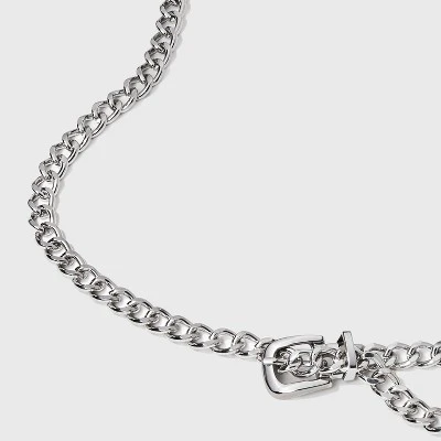 Women's Chain Belt - Wild Fable™ Silver 4 Women's Chain Belt - Wild Fable™ Silver - Image 2