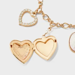 Mixed Heart Charm Necklace - Wild Fable™ Gold -Selfie Leslie GUEST ce3578ef 4d66 431f bdef 79bb1bdcb58d