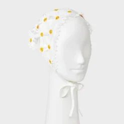 Daisy Knit Headscarf - Wild Fable™ White/Yellow