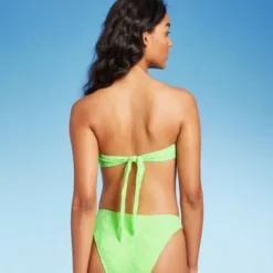 Women's Terry Textured U-Neck Multi-Way Bralette Bikini Top - Wild Fable™ Tropical Green -Selfie Leslie GUEST cf31af9c 1f9c 4572 8eba d164fc67e9a9