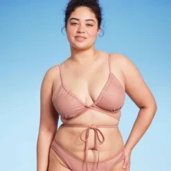 Women's Strappy Underwire Bikini Top - Wild Fable™ Brown Lurex -Selfie Leslie GUEST d2cb8b92 98d8 465e b487 2e95cefc0680