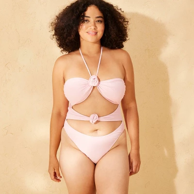 Women's Removable Rosette Extra High Leg Extra Cheeky One Piece Swimsuit - Wild Fable™ 6 Women's Removable Rosette Extra High Leg Extra Cheeky One Piece Swimsuit - Wild Fable™ - Image 4