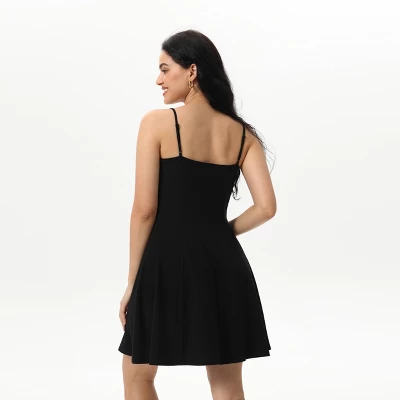 Women's Bow Ruffle Mini Dress - Wild Fable™ Black 3 Women's Bow Ruffle Mini Dress - Wild Fable™ Black