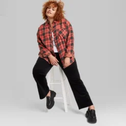 Women's Oversized Button-Down Flannel Shirt - Wild Fable™ Plaid 17 Women's Oversized Button-Down Flannel Shirt - Wild Fable™ Plaid -Selfie Leslie GUEST de06bc66 8b20 48d2 8837 4185e5f7d51a