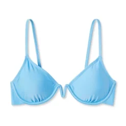 Women's V-Front Underwire Bikini Top - Wild Fable™ Bright Blue -Selfie Leslie GUEST deffaa0e 0198 4c11 96e6 4fd6ae3df415