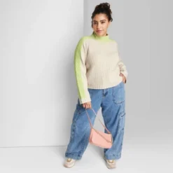 Women's Mock Turtleneck Boxy Pullover Sweater - Wild Fable™ -Selfie Leslie GUEST dfab5c92 8912 481f b41d f3c234bb6c46