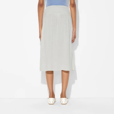 Women's Maxi Dropwaist Button-Front Skirt - Wild Fable™ Off-White 4 Women's Maxi Dropwaist Button-Front Skirt - Wild Fable™ Off-White - Image 2
