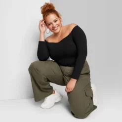 Women's Long Sleeve Off The Shoulder T-Shirt - Wild Fable™ -Selfie Leslie GUEST e1ed2e79 c858 4f08 b991 191552cbc2ed