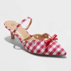 Women's Lysandra Gingham Eyelet Kitten Heels - Wild Fable™ Red 9 Women's Lysandra Gingham Eyelet Kitten Heels - Wild Fable™ Red -Selfie Leslie GUEST e3e67ebb 200c 4dc0 9bc8 dddff3d73845