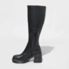 Women's Azzahya Stretch Tall Dress Boots - Wild Fable™ Black