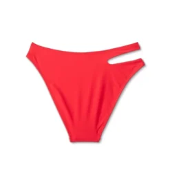 Women's Side Cut Out Mid-Rise High Leg Cheeky Bikini Bottom - Wild Fable™ Red -Selfie Leslie GUEST eb297245 14ce 4b7a 9f97 6a8dc75b0457
