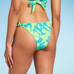 Women's Adjustable Coverage Bikini Bottom - Wild Fable™ Blue/Green Tropical Print -Selfie Leslie GUEST ed0d8b08 f9ce 4ad1 a83e bdbd1e93880b
