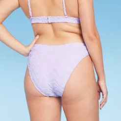 Women's Wavy Terry Textured Mid-Waist Ultra High Leg Cheeky Bikini Bottom - Wild Fable™ Lilac Purple 13 Women's Wavy Terry Textured Mid-Waist Ultra High Leg Cheeky Bikini Bottom - Wild Fable™ Lilac Purple -Selfie Leslie GUEST ed20528a ebb7 41db adea 102eafbebe9c