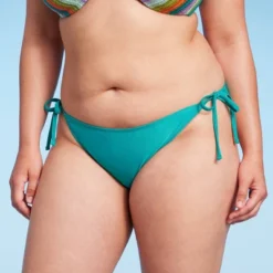Women's Side-Tie Cheeky Bikini Bottom - Wild Fable™ Green -Selfie Leslie GUEST efe6a010 1959 41ce 86f5 53ac5d7a308b