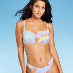 Women's Ribbed Square Neck Bralette Bikini Top - Wild Fable™ -Selfie Leslie GUEST f402722b 04bc 466f 9287 a1d4cada4476