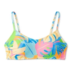Women's Scoop Neck Bralette Bikini Top - Wild Fable™ Multi Tropical Print -Selfie Leslie GUEST f4f1abd4 c56b 406d 8a17 c47969a25516
