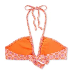Women's U Bralette Multiway Bikini Top - Wild Fable™ Orange Tile Print -Selfie Leslie GUEST f64356bd 9ecf 45e8 bf56 c4acbb8460dc