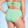 Women's Mid-Rise High Leg Cheeky Lurex Bikini Bottom - Wild Fable™ Mint Green -Selfie Leslie GUEST f65961ba 34b2 4402 a898 c889acff029a