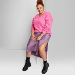 Women's V-Neck Fuzzy Oversized Pullover Sweater - Wild Fable™ -Selfie Leslie GUEST f724018c 6bac 4f30 a2a1 e2fc12898407