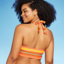 Women's Drawstring Ruched Halter Longline Bikini Top - Wild Fable™ -Selfie Leslie GUEST f75bad60 1817 45b0 958b abe82c1ece2d