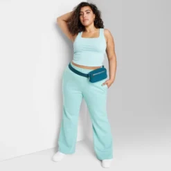 Women's High-Rise Wide Leg French Terry Sweatpants - Wild Fable™ -Selfie Leslie GUEST f7871b1a 5c5d 49ec 9cae 5eace60b9045